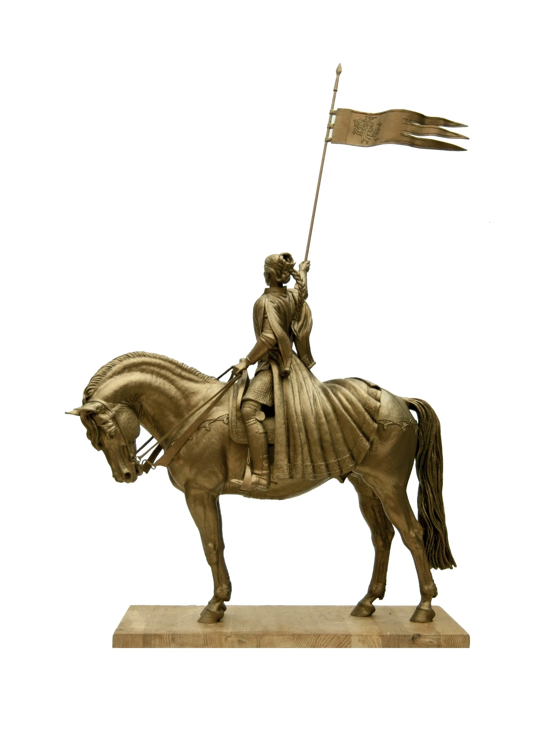 Anastasia Slutskaya, bronze sculpture by Sergey Bondarenko — alternate angle 2