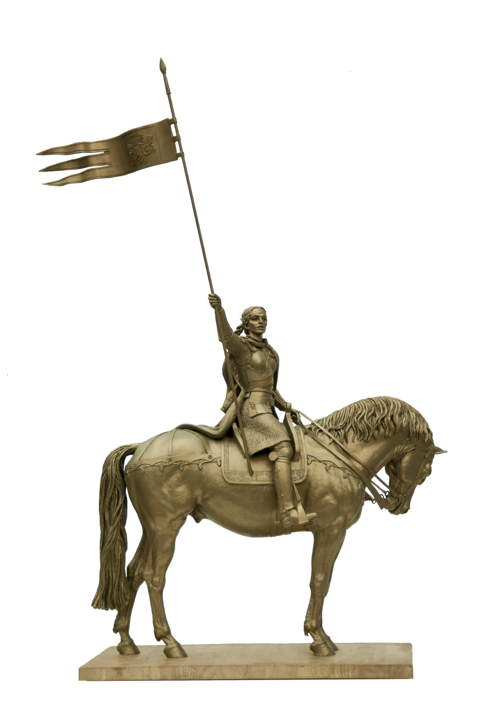 Anastasia Slutskaya, bronze sculpture by Sergey Bondarenko — alternate angle 3