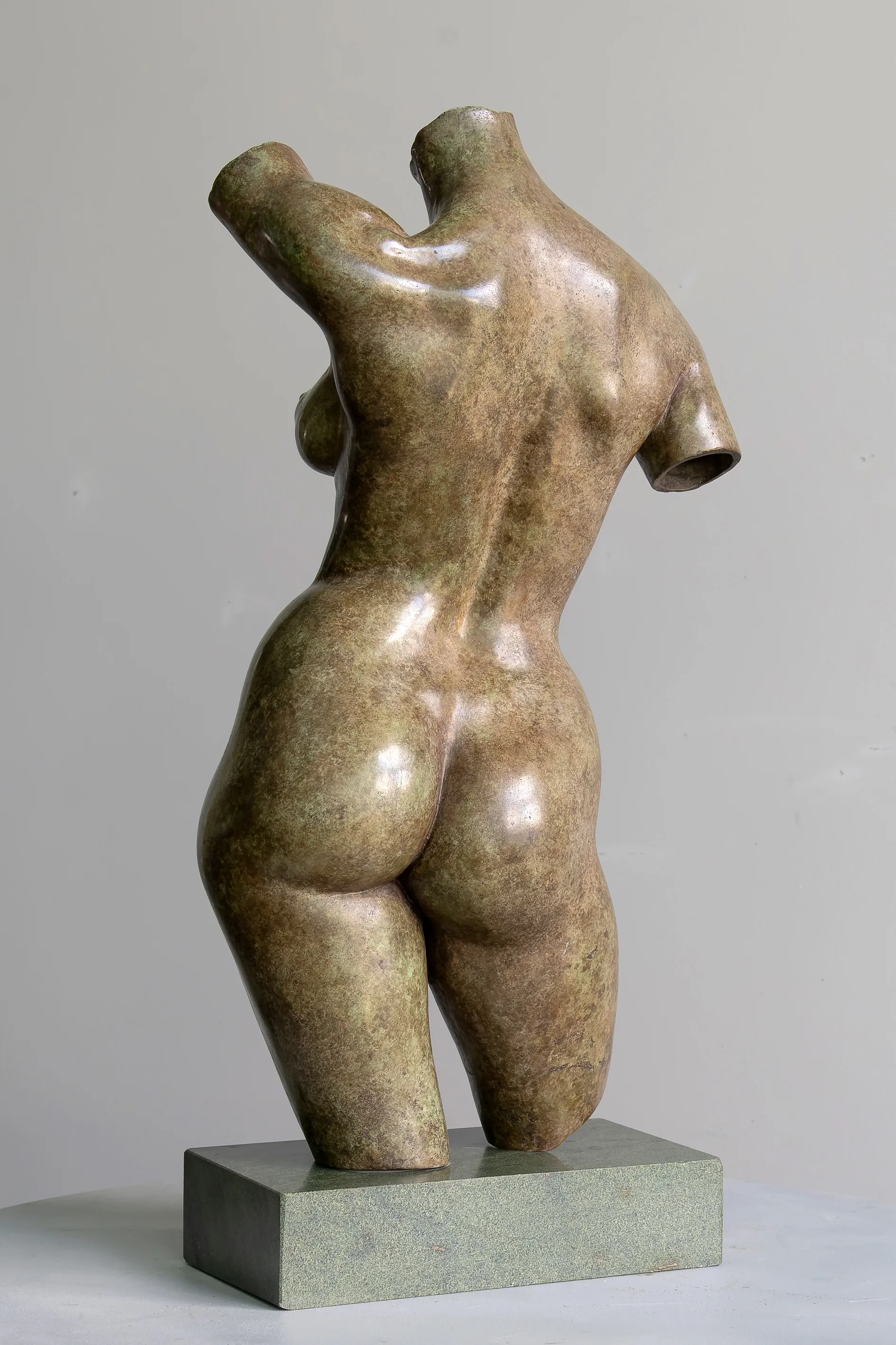 Big torso, bronze sculpture by Sergey Bondarenko — alternate angle 1