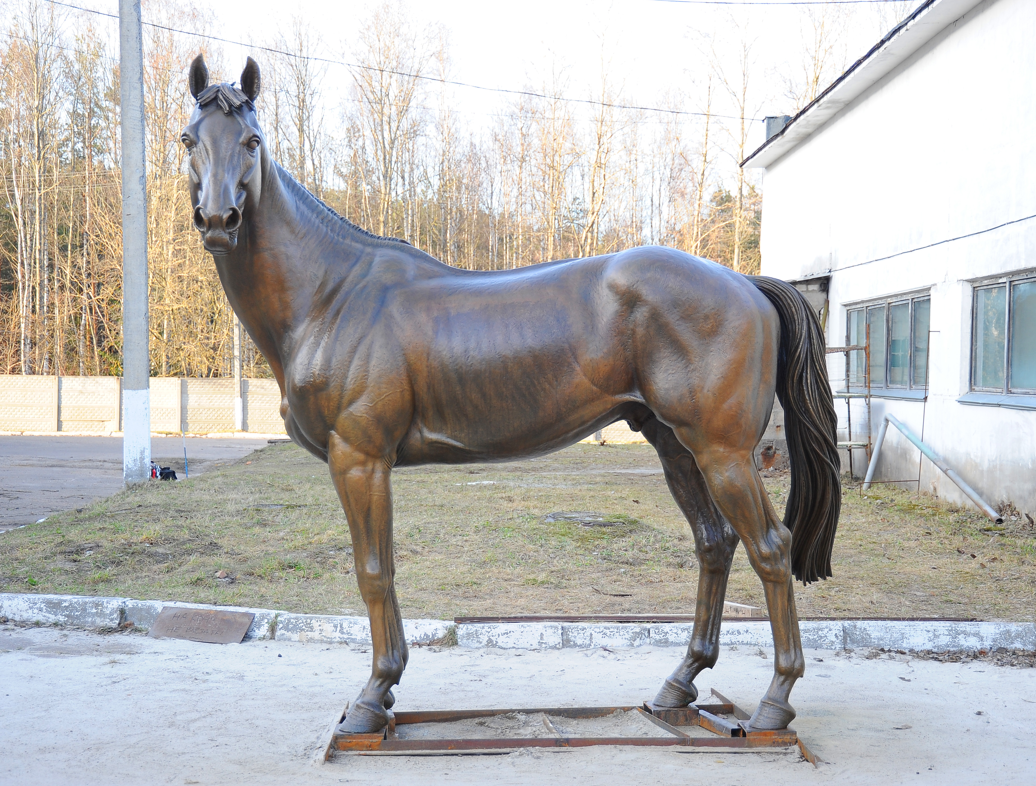 Thoroughbred horse, bronze sculpture by Sergey Bondarenko — alternate angle 3