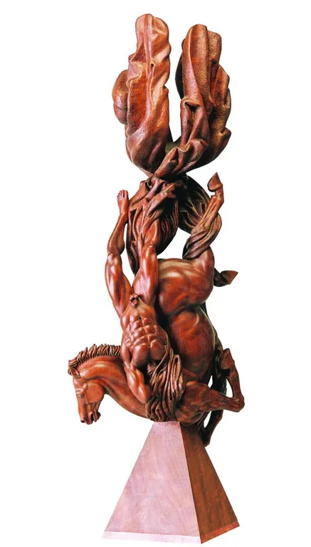 «Фаэтон», скульптура Сергея Бондаренко — вид спереди