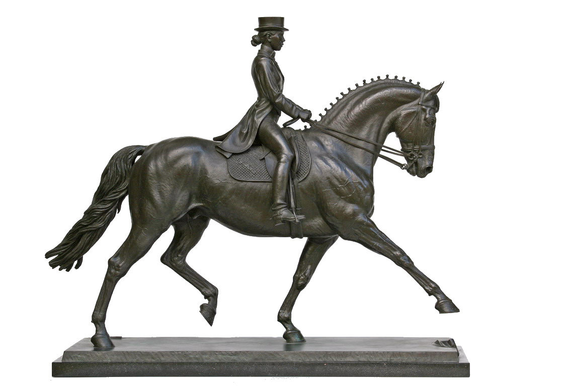 Inessa & Targim, bronze sculpture by Sergey Bondarenko — front view