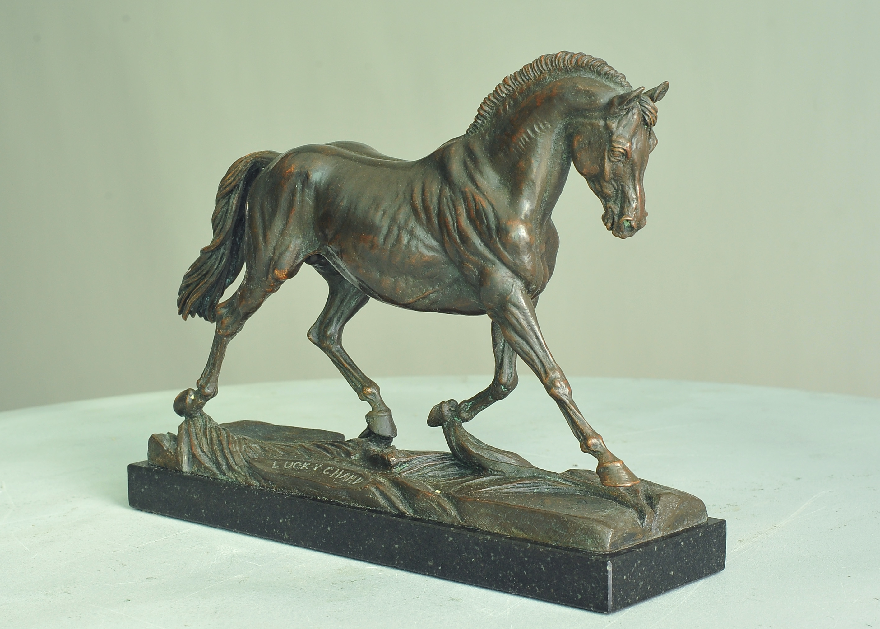 Lucky Champ, bronze sculpture by Sergey Bondarenko — alternate angle 2