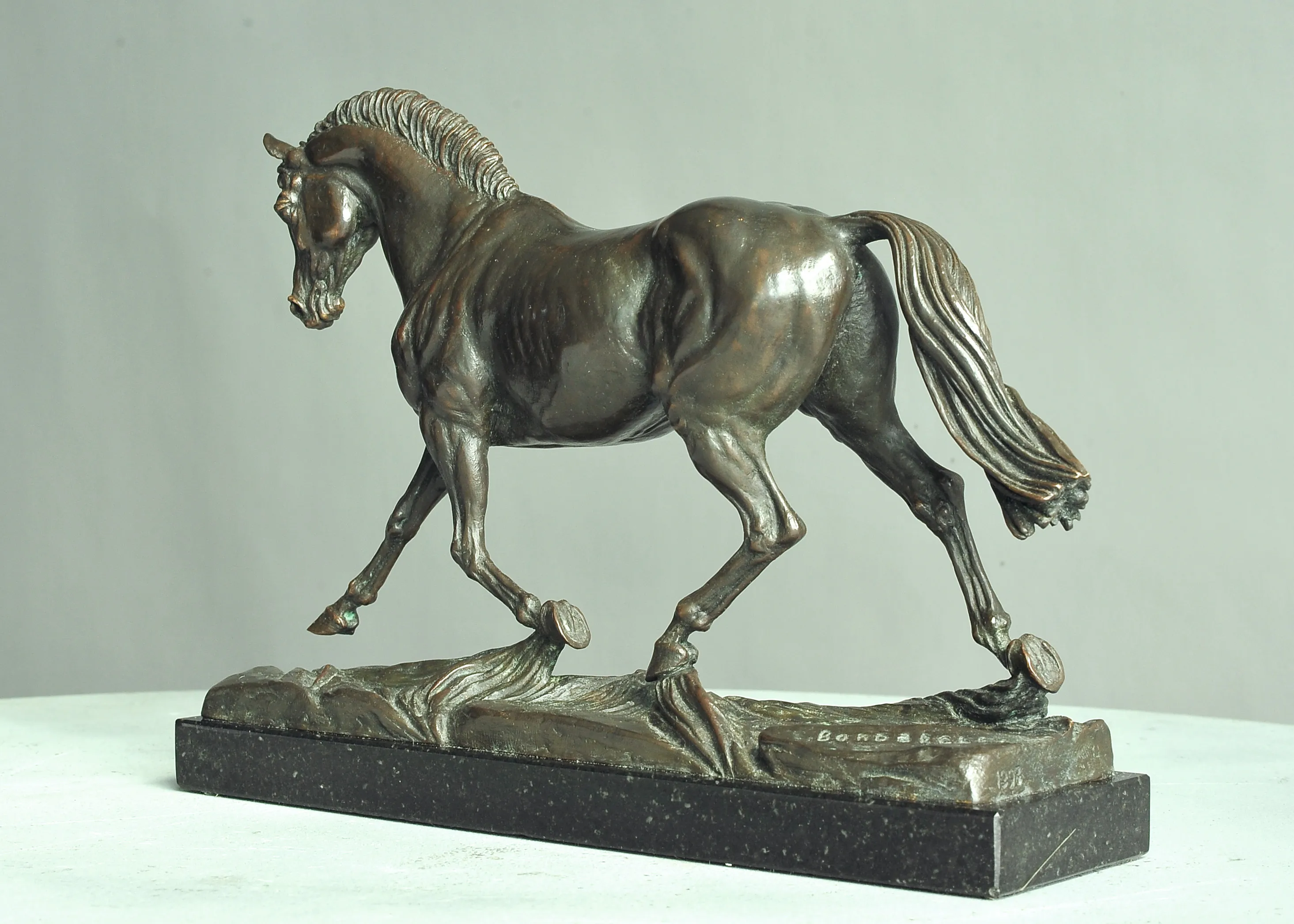 Lucky Champ, bronze sculpture by Sergey Bondarenko — alternate angle 4