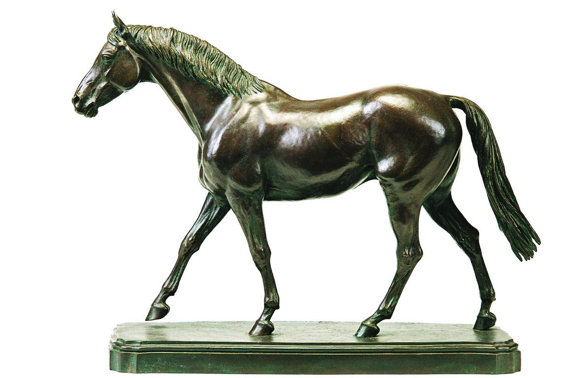 Horse from Tervete, bronze sculpture by Sergey Bondarenko — front view
