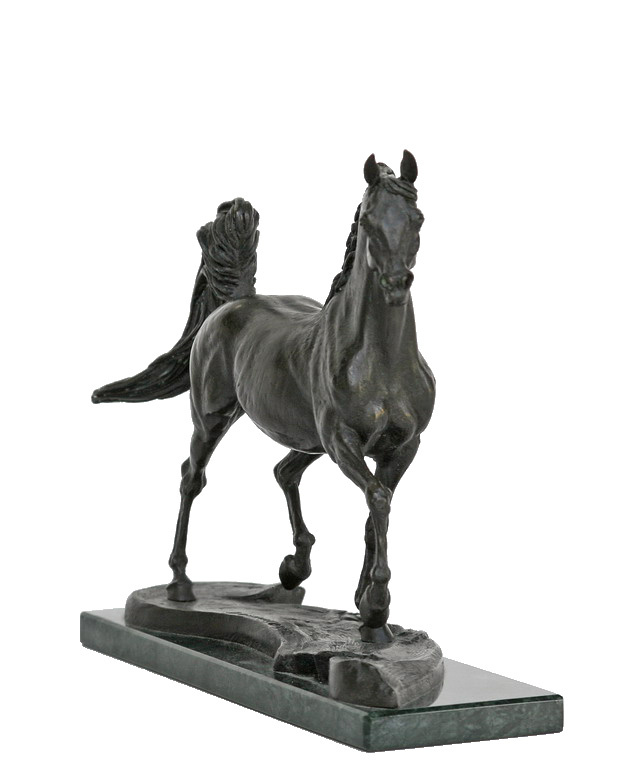 Little arabian horse, bronze sculpture by Sergey Bondarenko — alternate angle 2