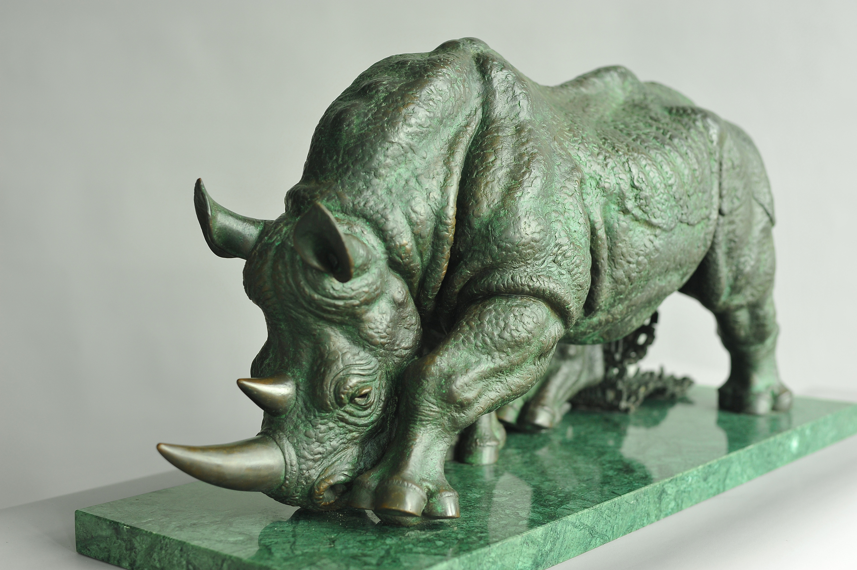 Onslaught, bronze sculpture by Sergey Bondarenko — alternate angle 2