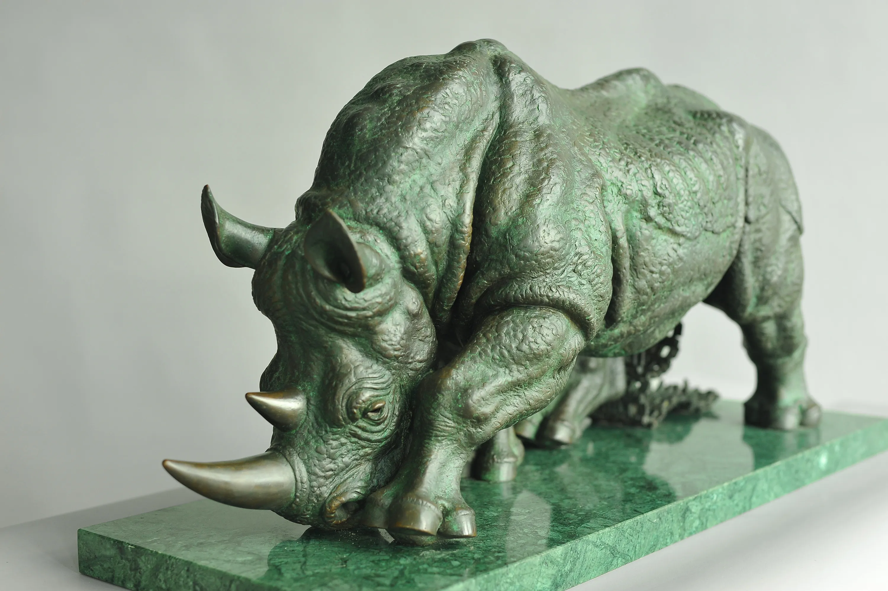 Onslaught, bronze sculpture by Sergey Bondarenko — alternate angle 2