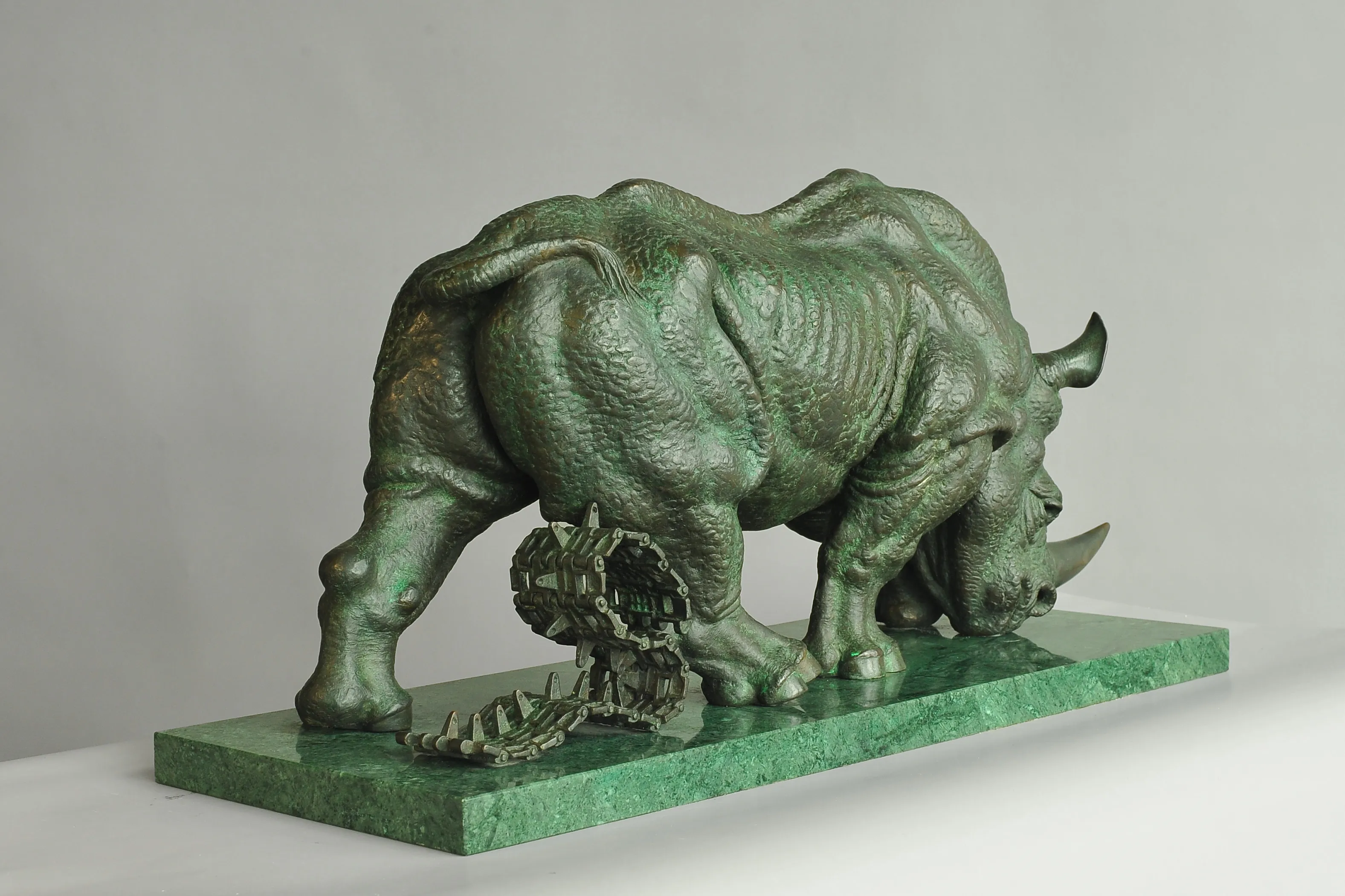 Onslaught, bronze sculpture by Sergey Bondarenko — alternate angle 3