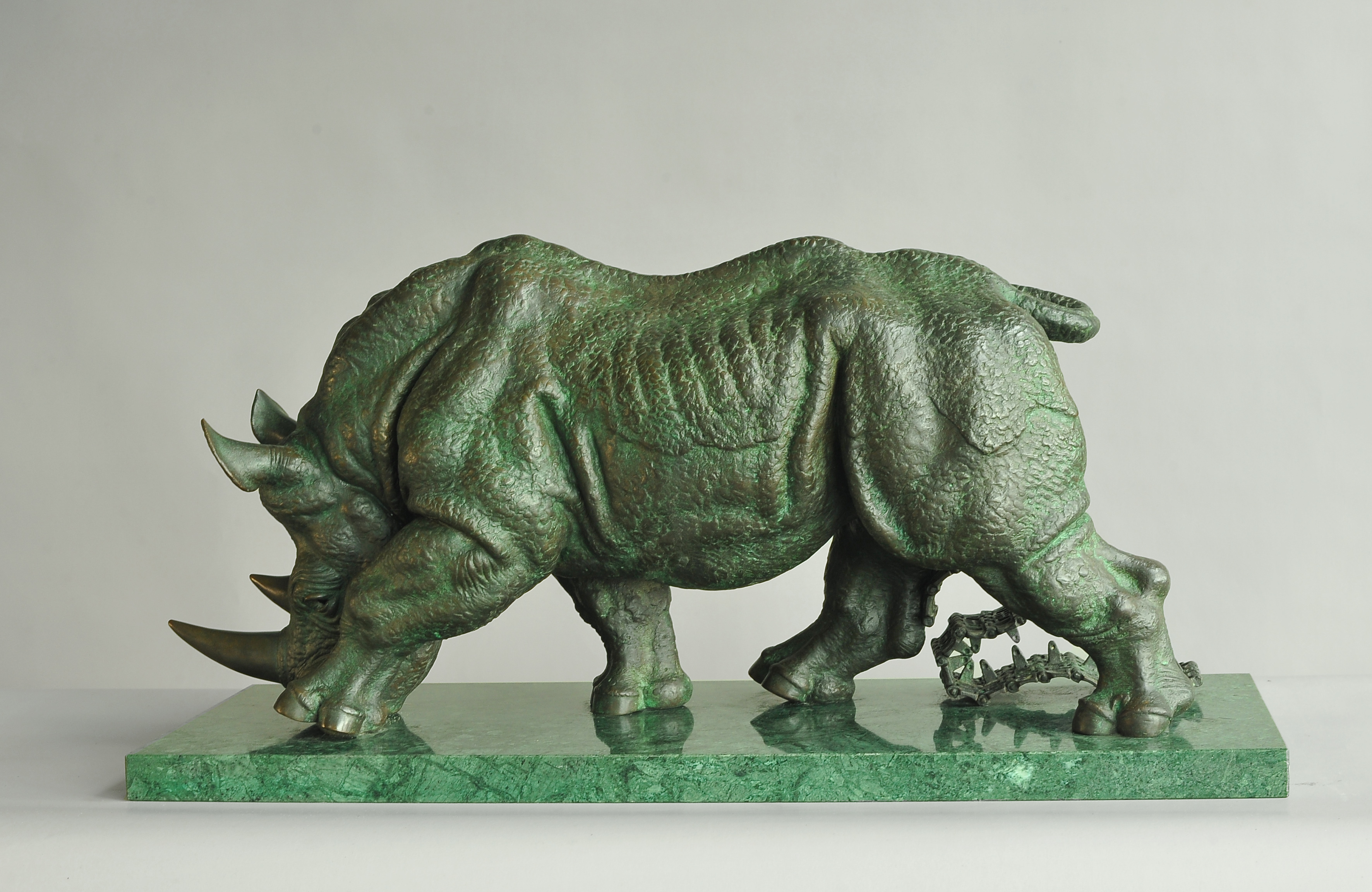 Onslaught, bronze sculpture by Sergey Bondarenko — alternate angle 4