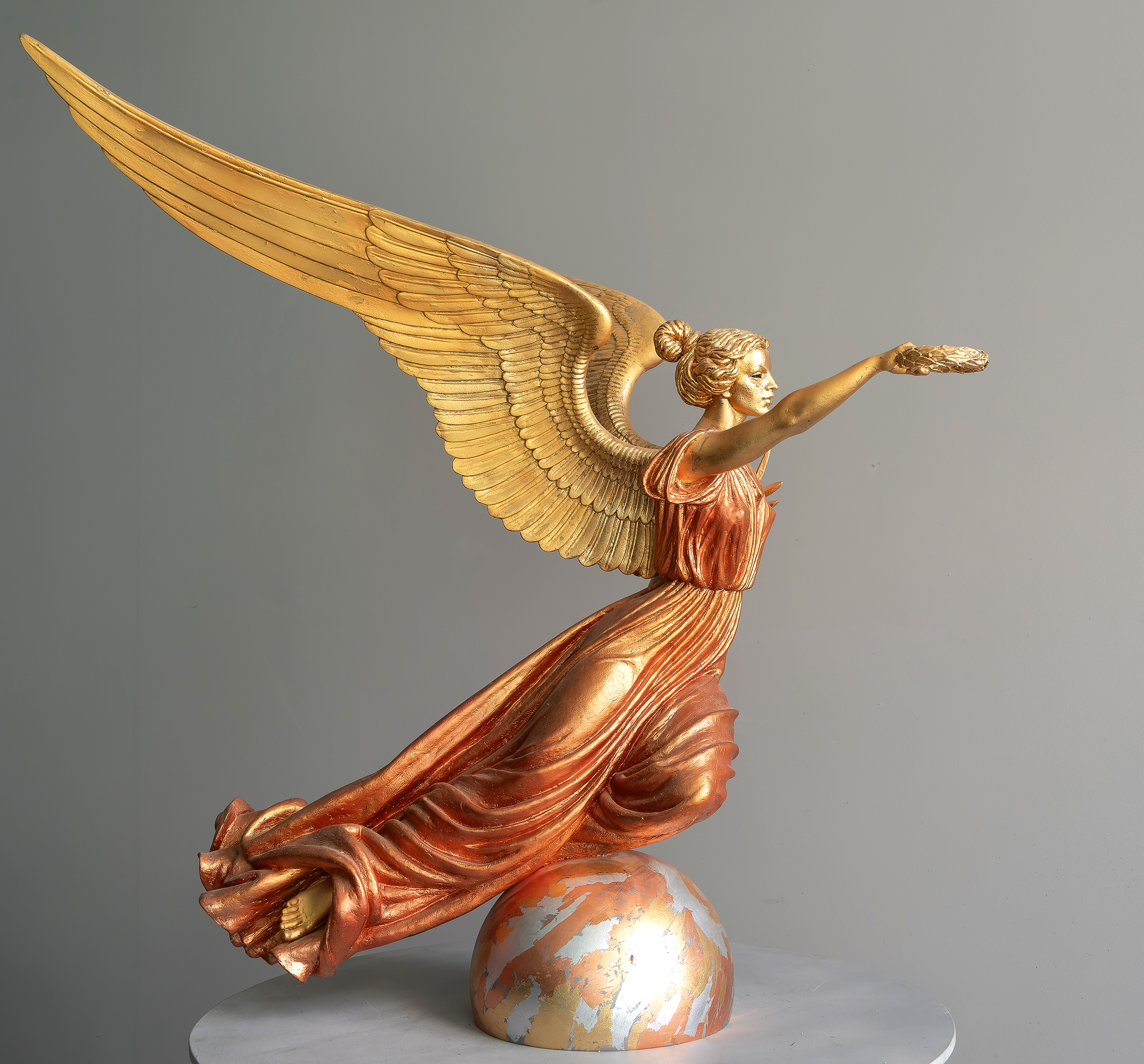 Nika Olympic, resin sculpture by Sergey Bondarenko — front view