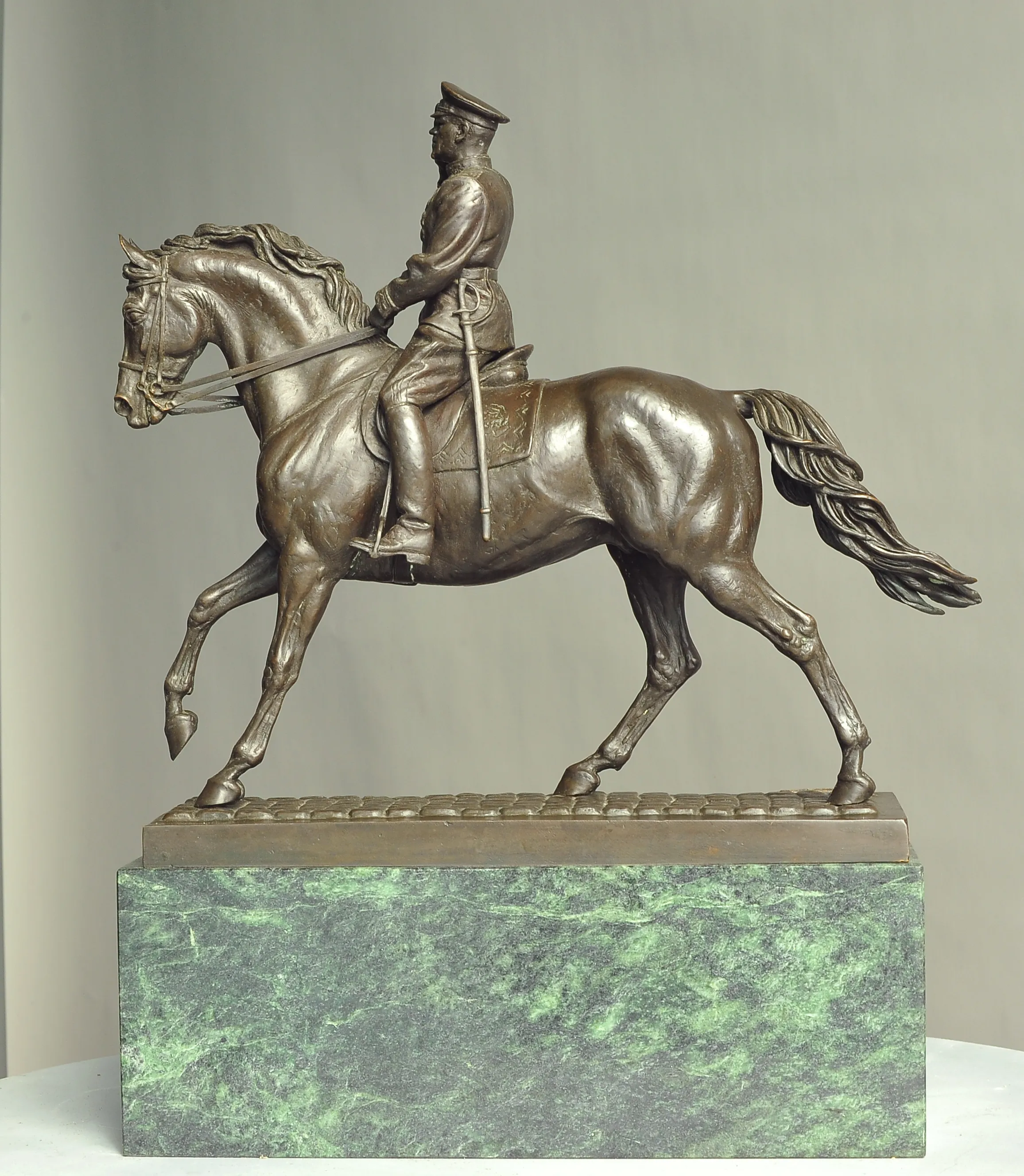 Victory parade  (Marshal Zhukov), bronze sculpture by Sergey Bondarenko — alternate angle 1