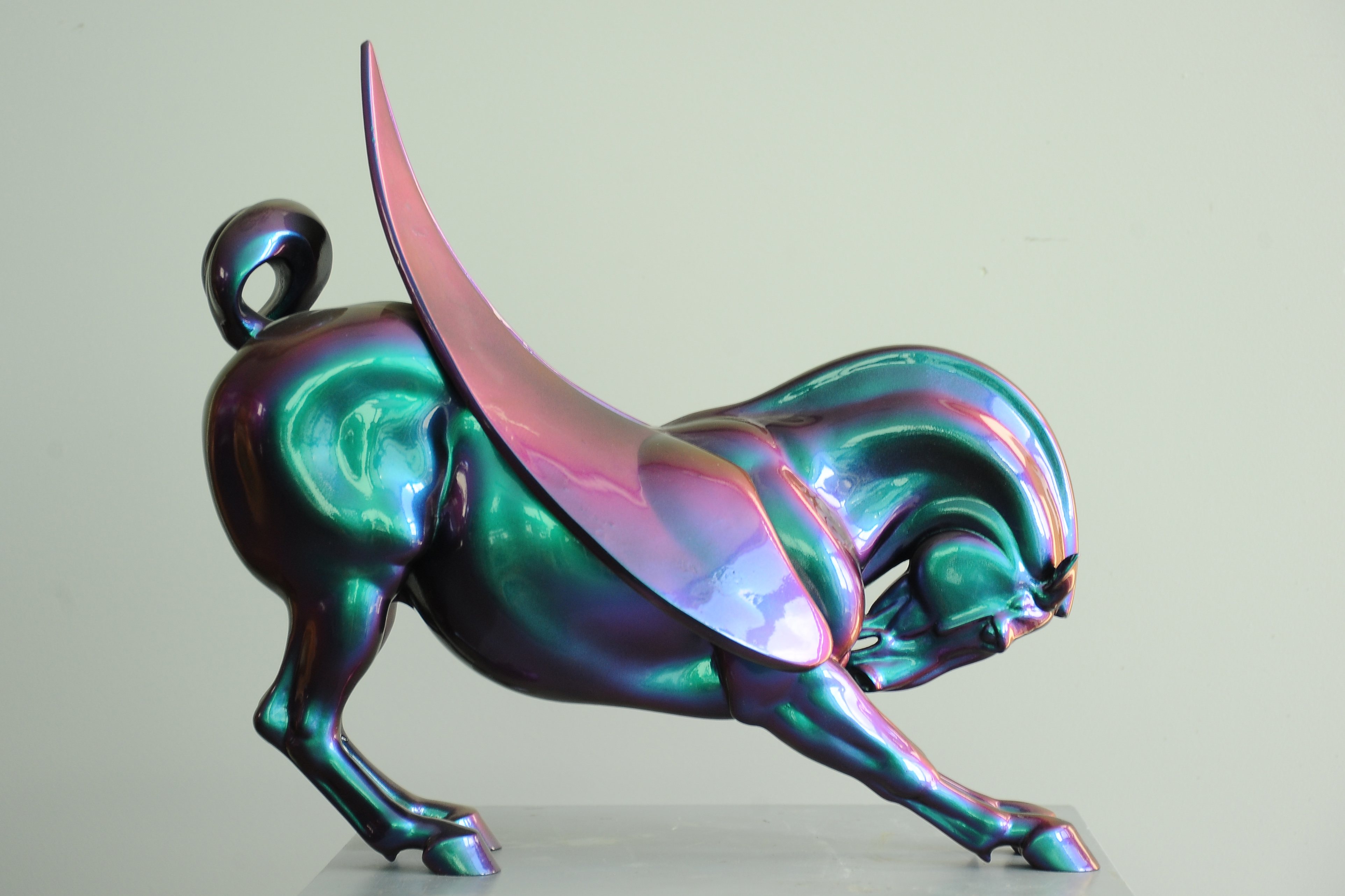 Pegasus, bronze sculpture by Sergey Bondarenko — front view