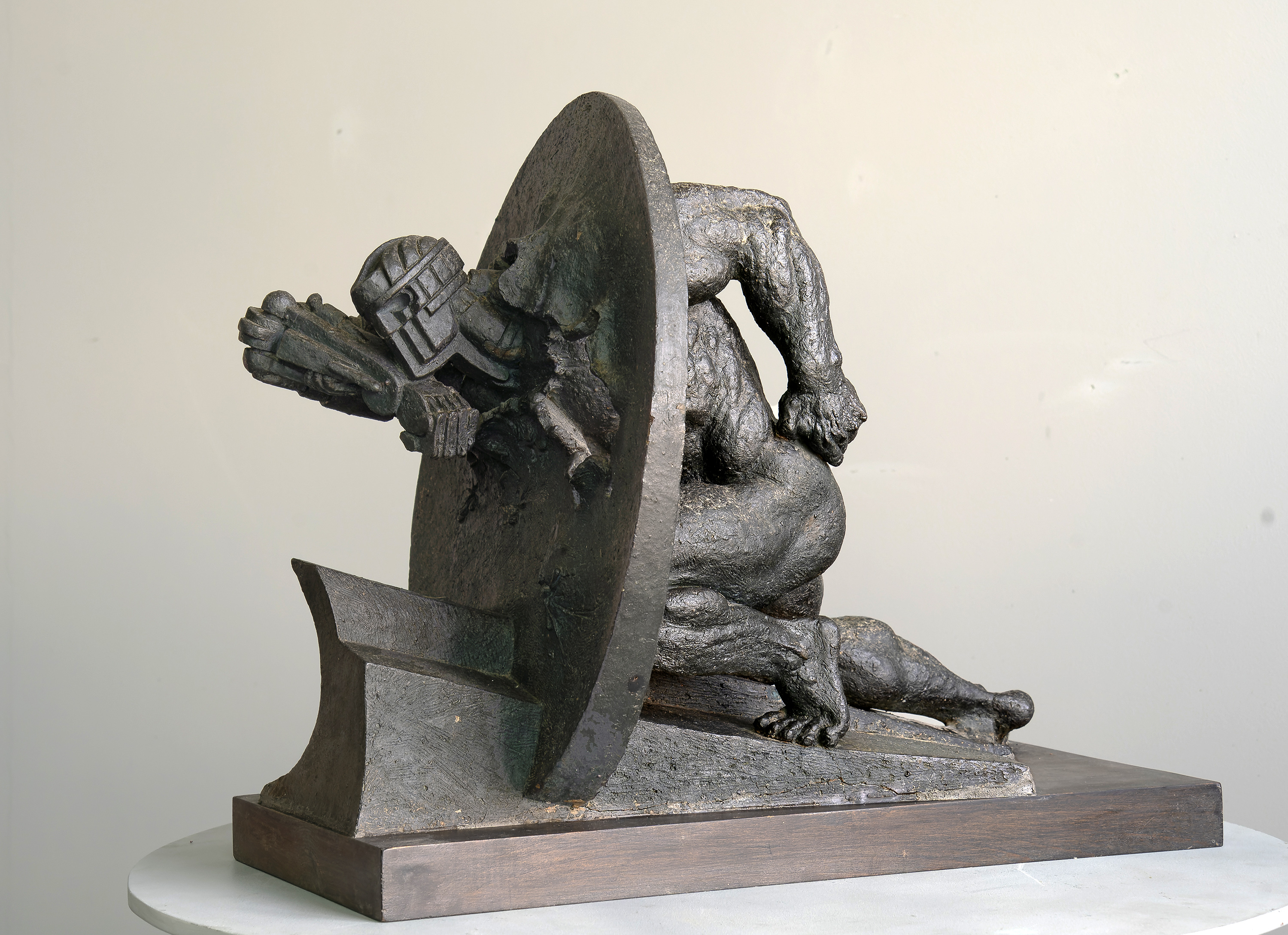 The Limit, bronze sculpture by Sergey Bondarenko —  front view