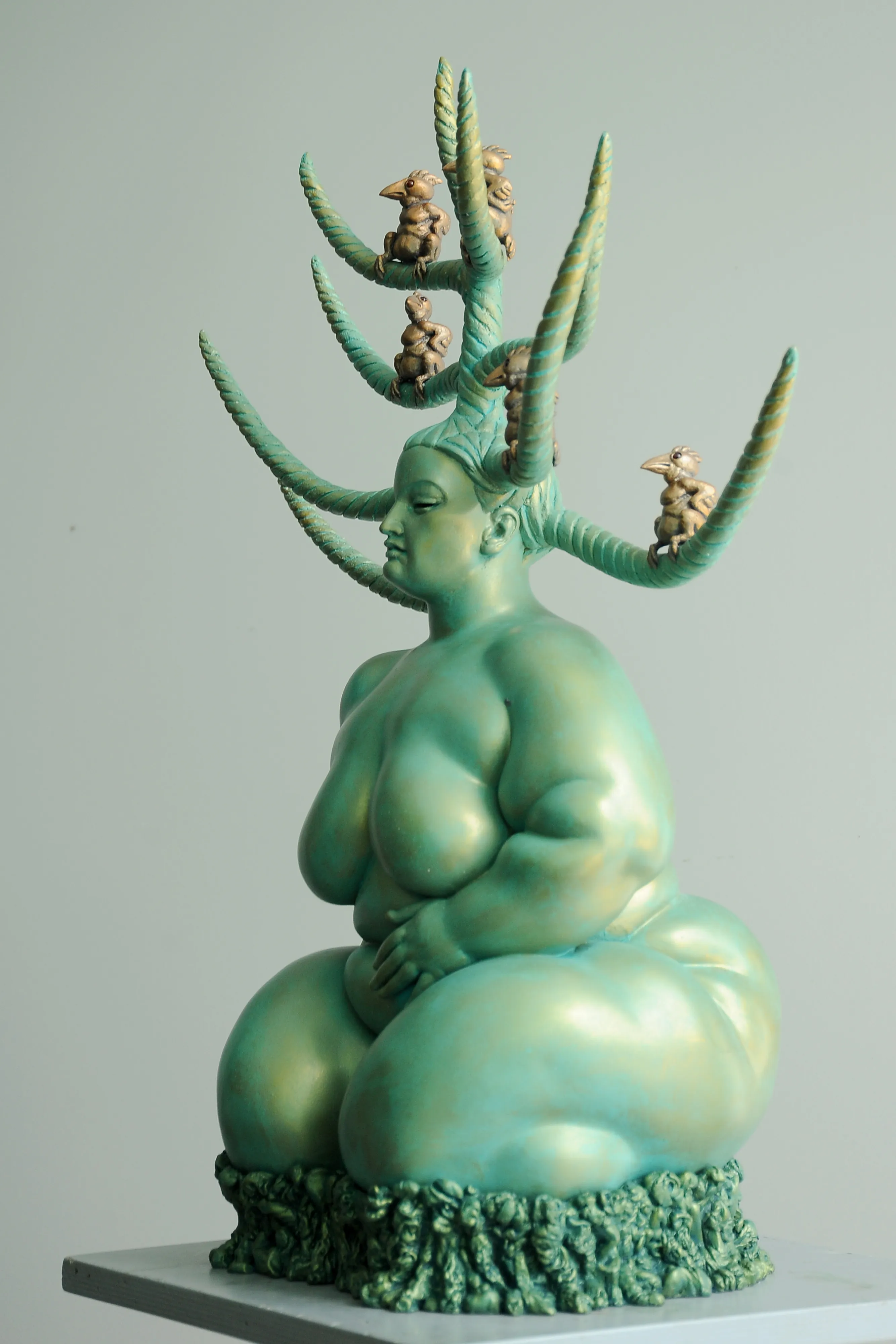 Prehistory, resin sculpture by Sergey Bondarenko — alternate angle 3