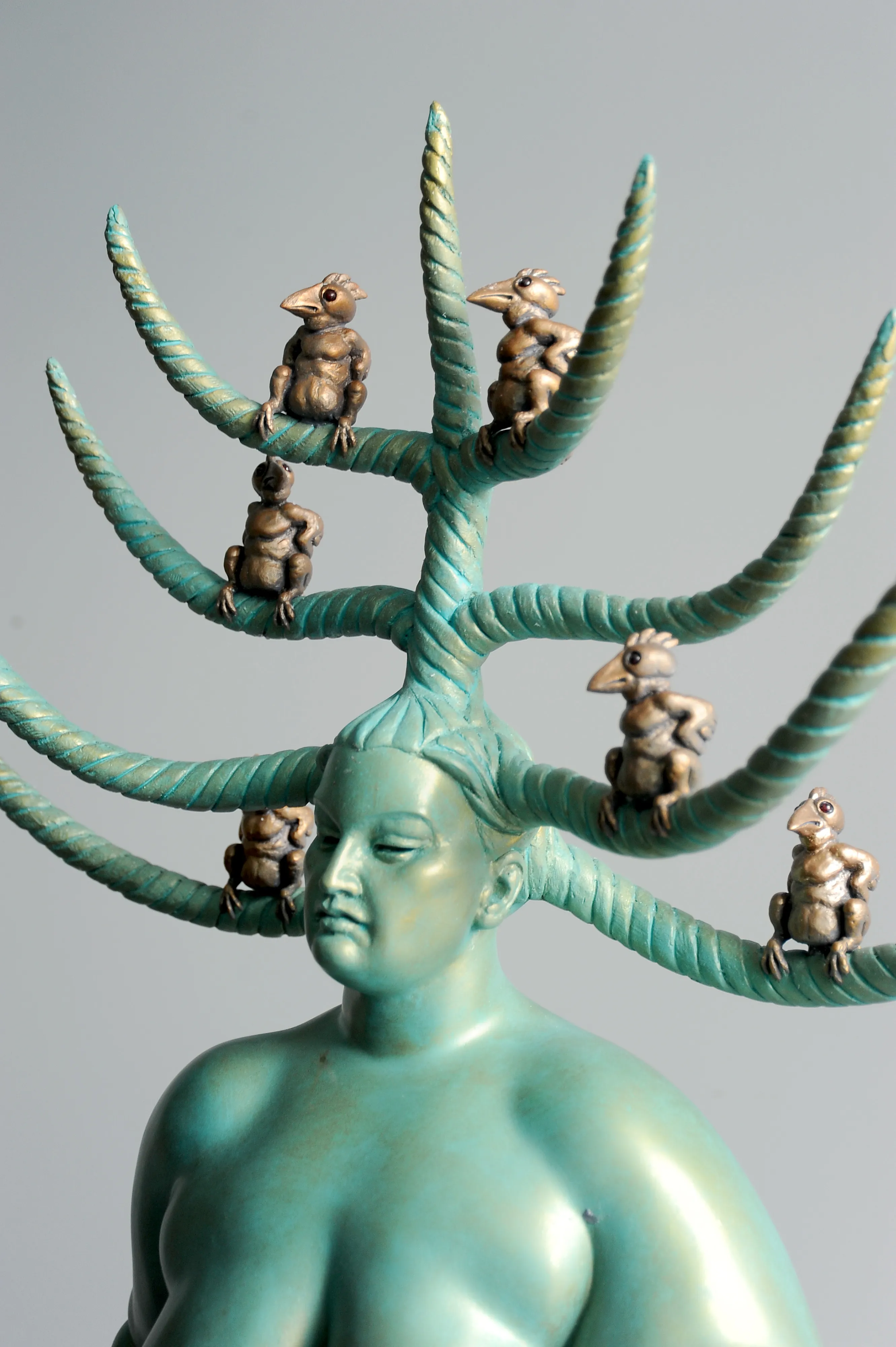 Prehistory, resin sculpture by Sergey Bondarenko — alternate angle 5