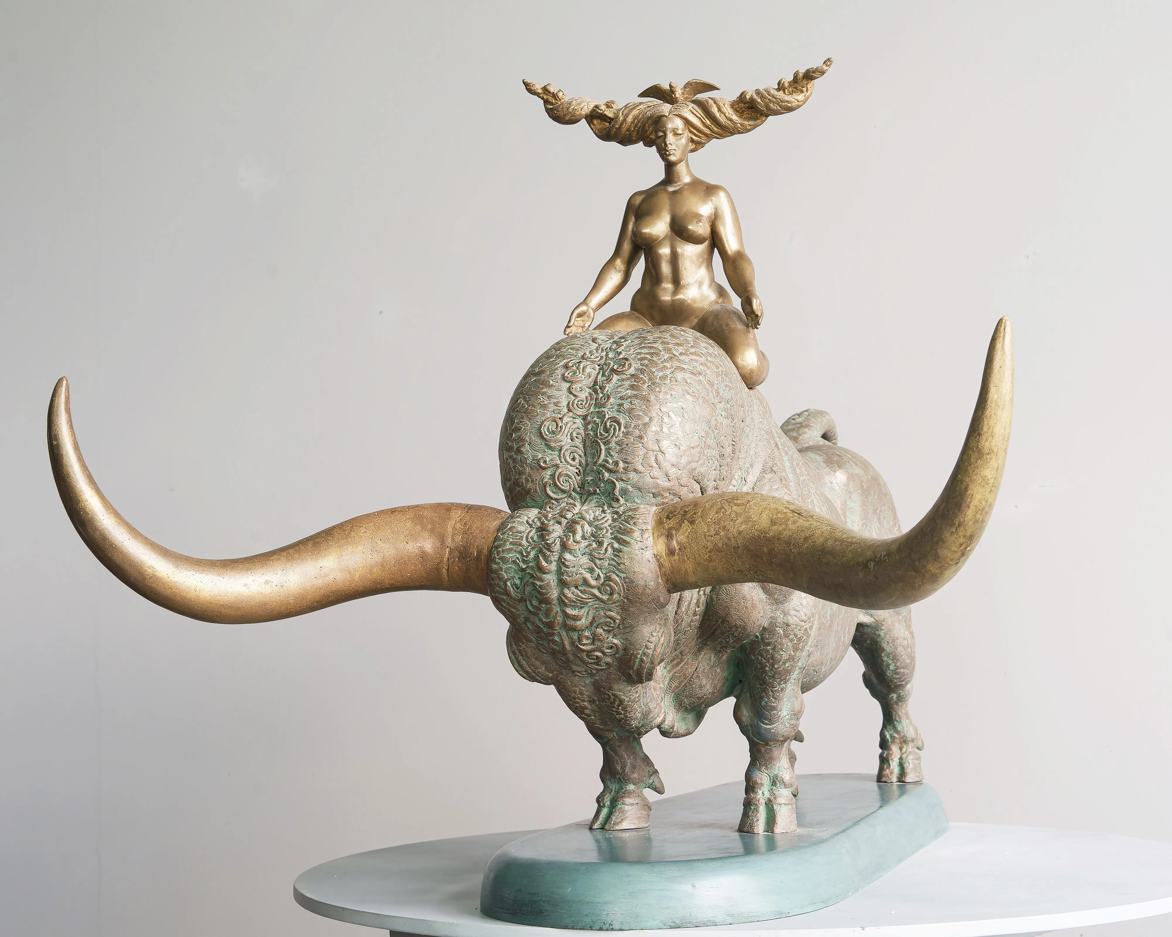 Return of Europe, metal-plastic sculpture by Sergey Bondarenko — alternate angle 3
