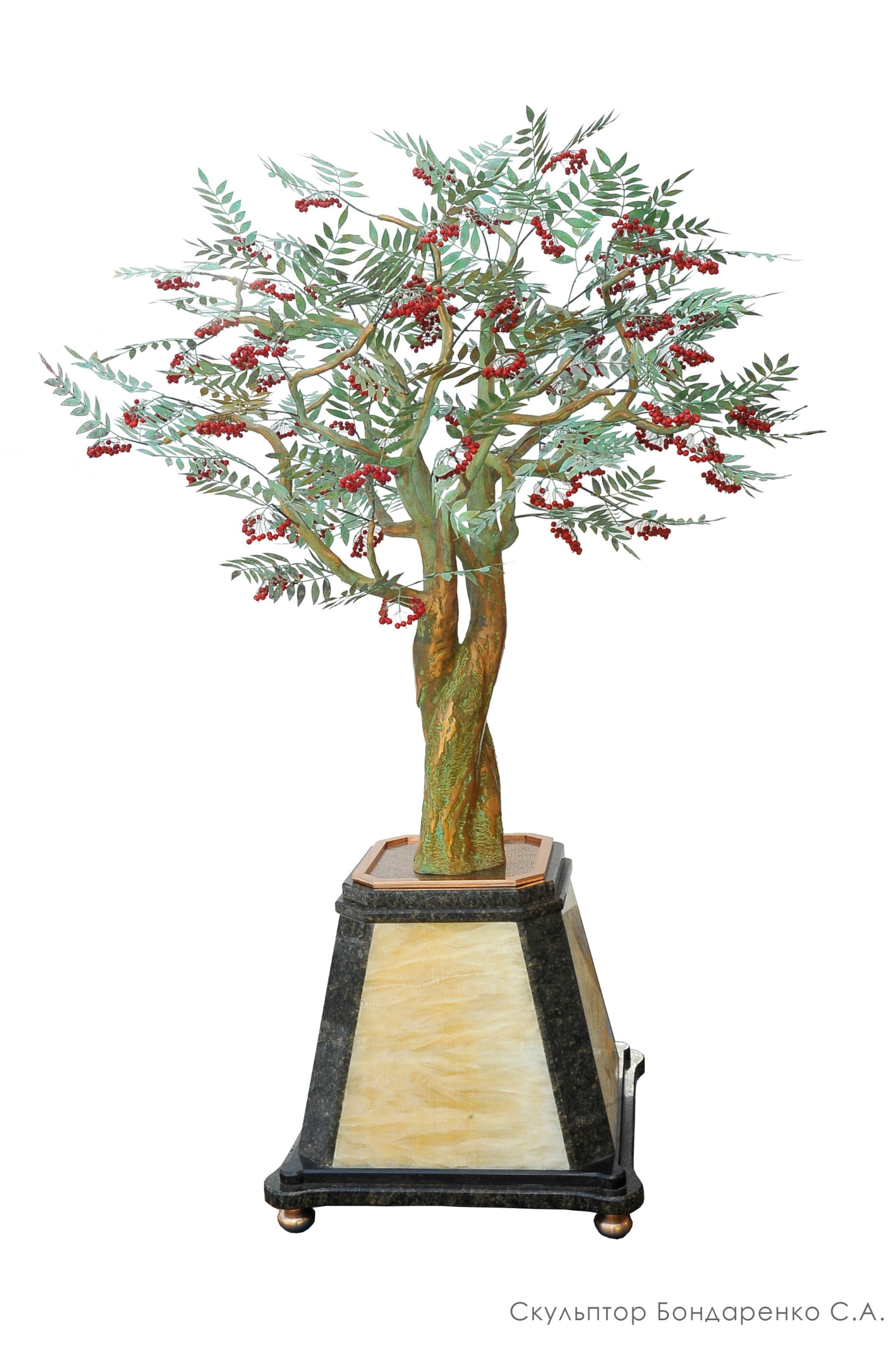 Ashberry, bronze sculpture by Sergey Bondarenko — front view