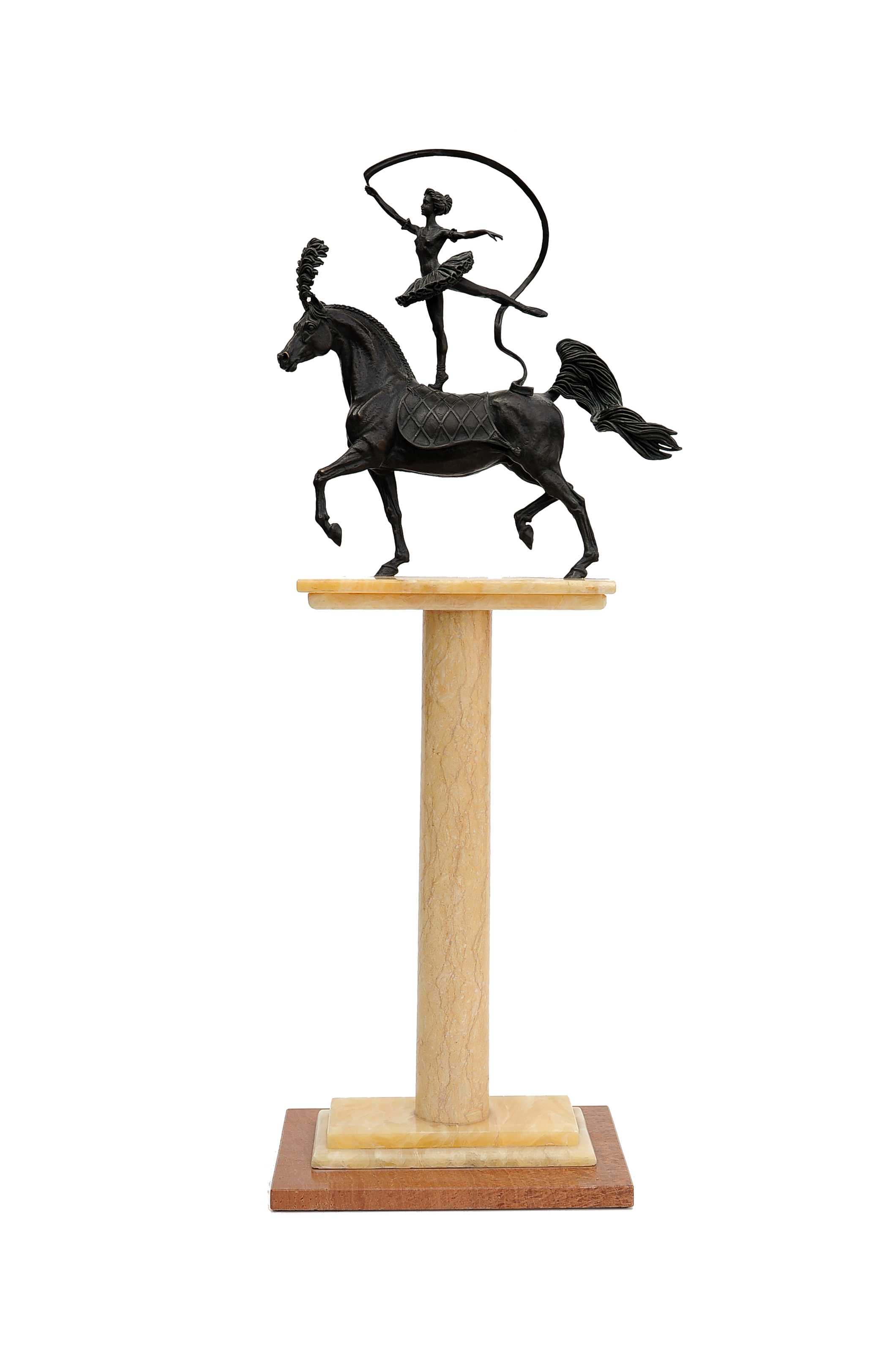 Dancer on the horse, bronze sculpture by Sergey Bondarenko — alternate angle 3