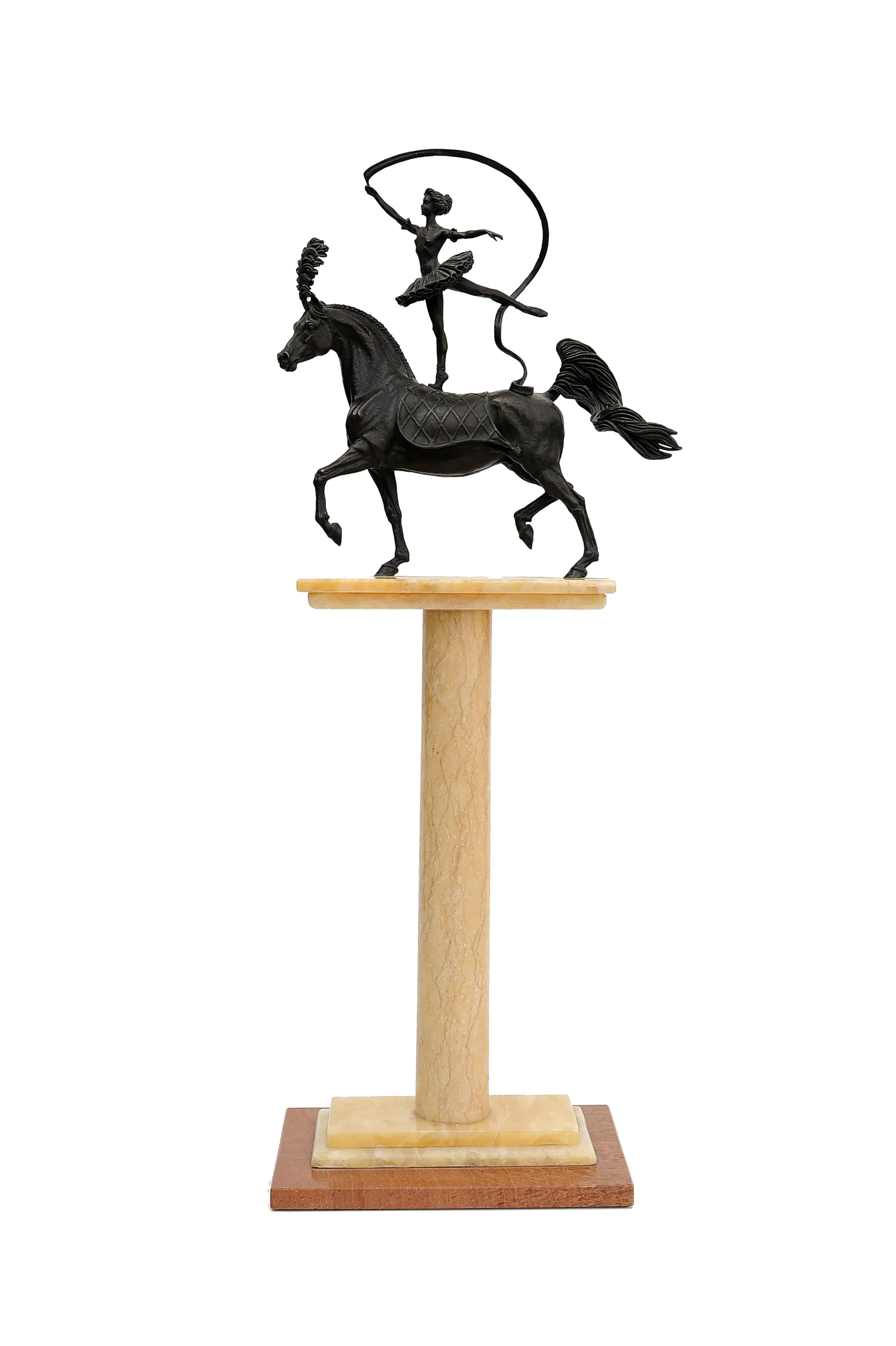 Dancer on the horse, bronze sculpture by Sergey Bondarenko — alternate angle 3