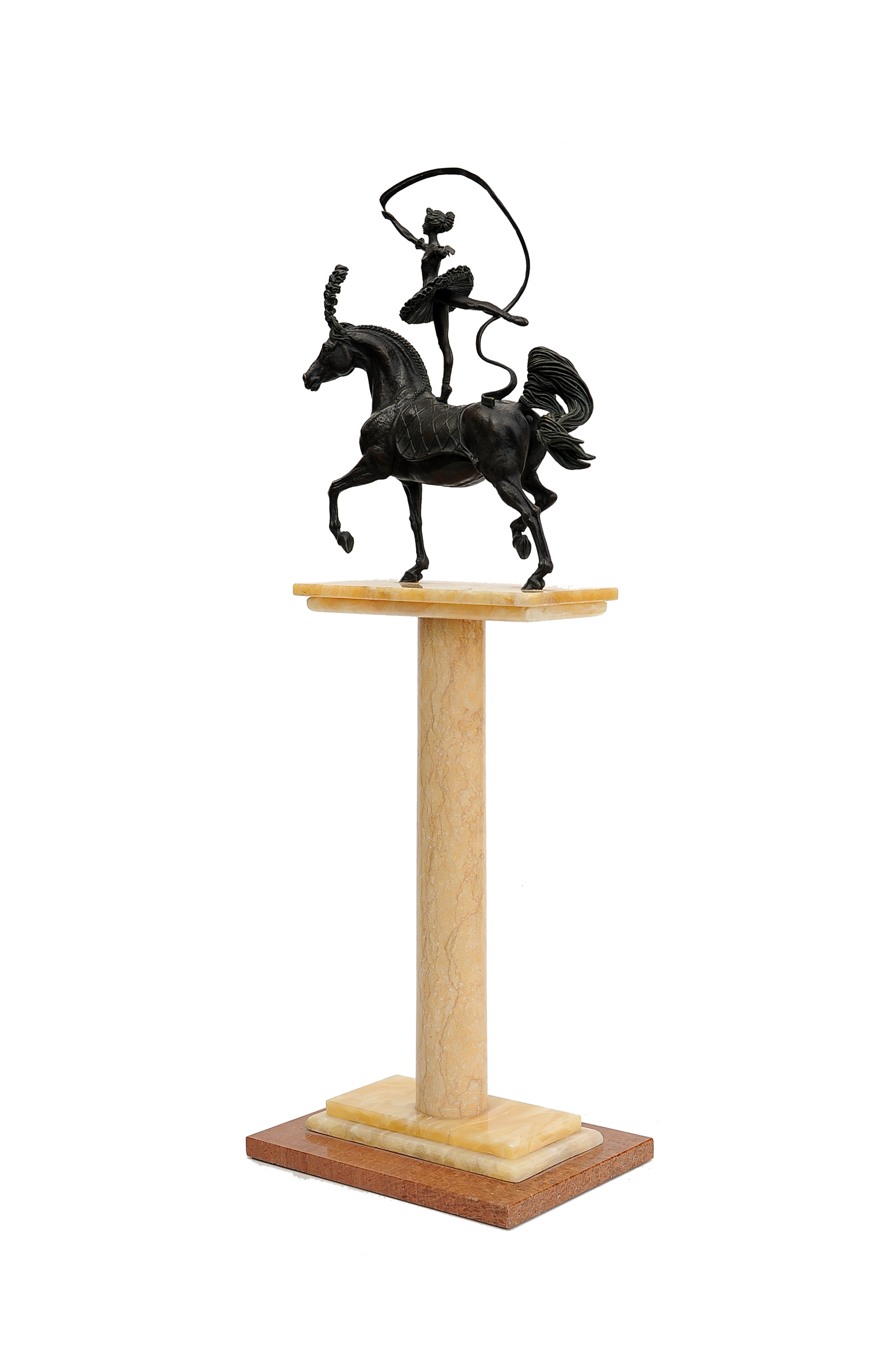 Dancer on the horse, bronze sculpture by Sergey Bondarenko — alternate angle 4