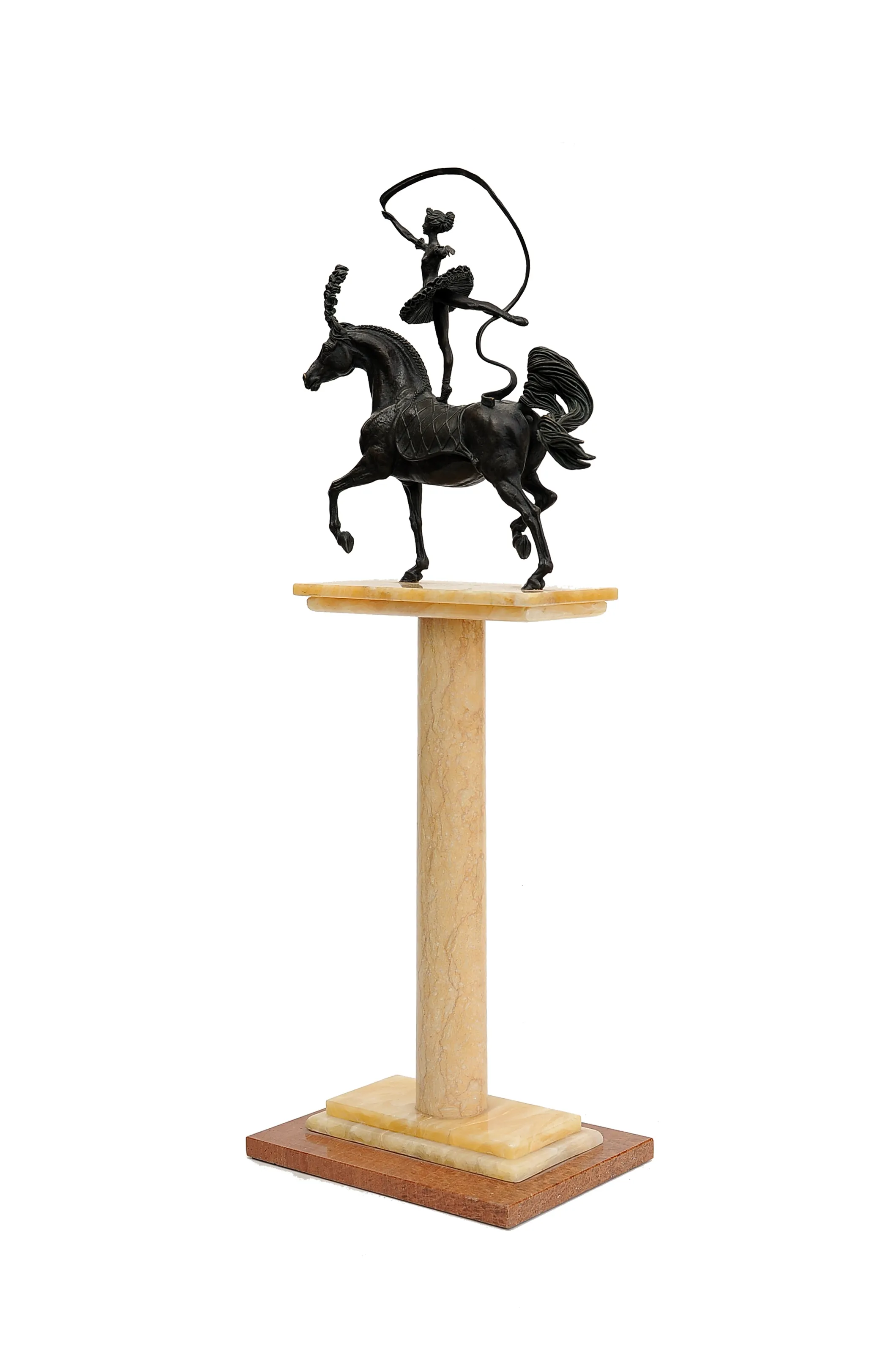 Dancer on the horse, bronze sculpture by Sergey Bondarenko — alternate angle 4
