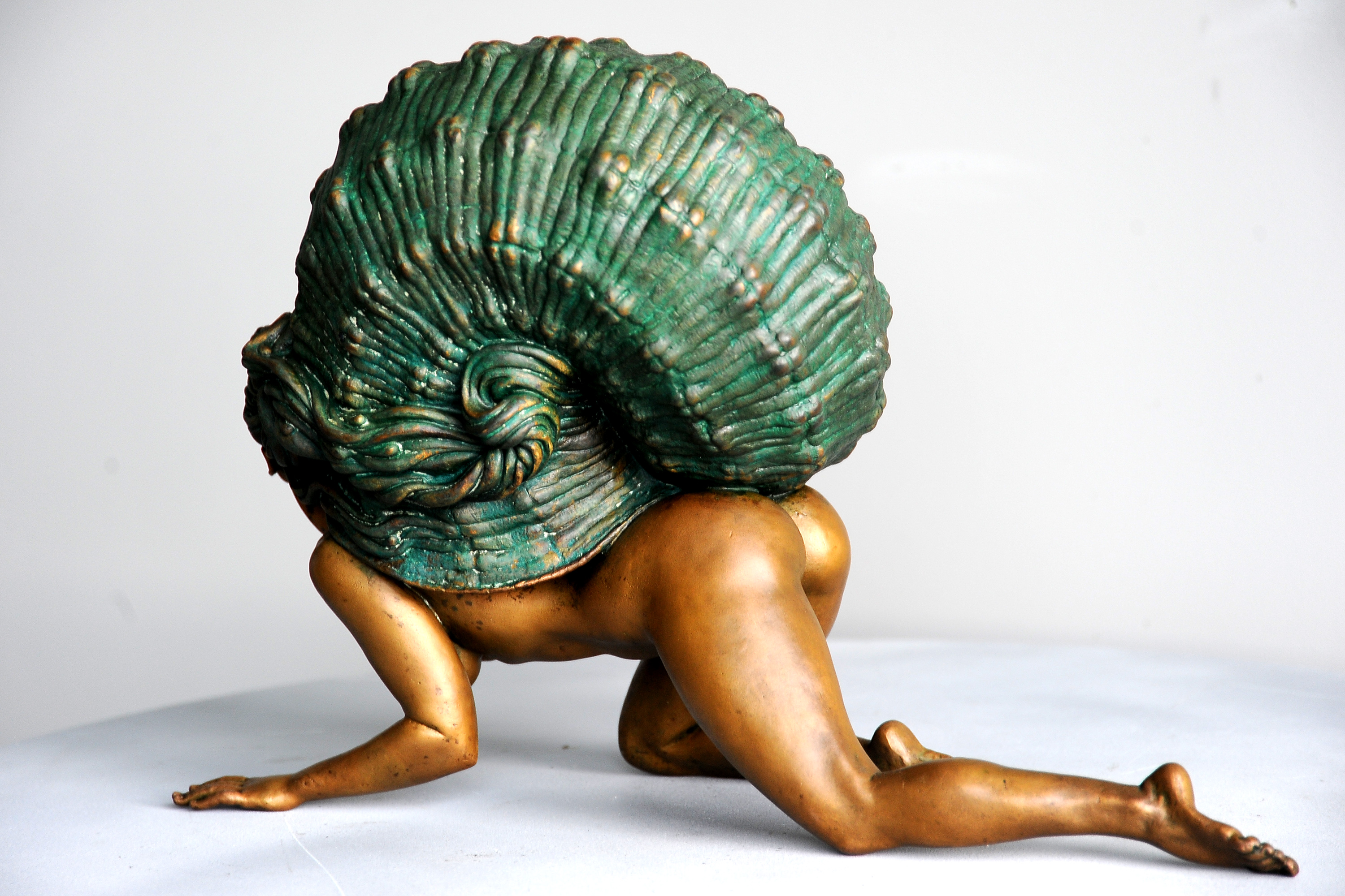 Snail N2, bronze sculpture by Sergey Bondarenko — alternate angle 1
