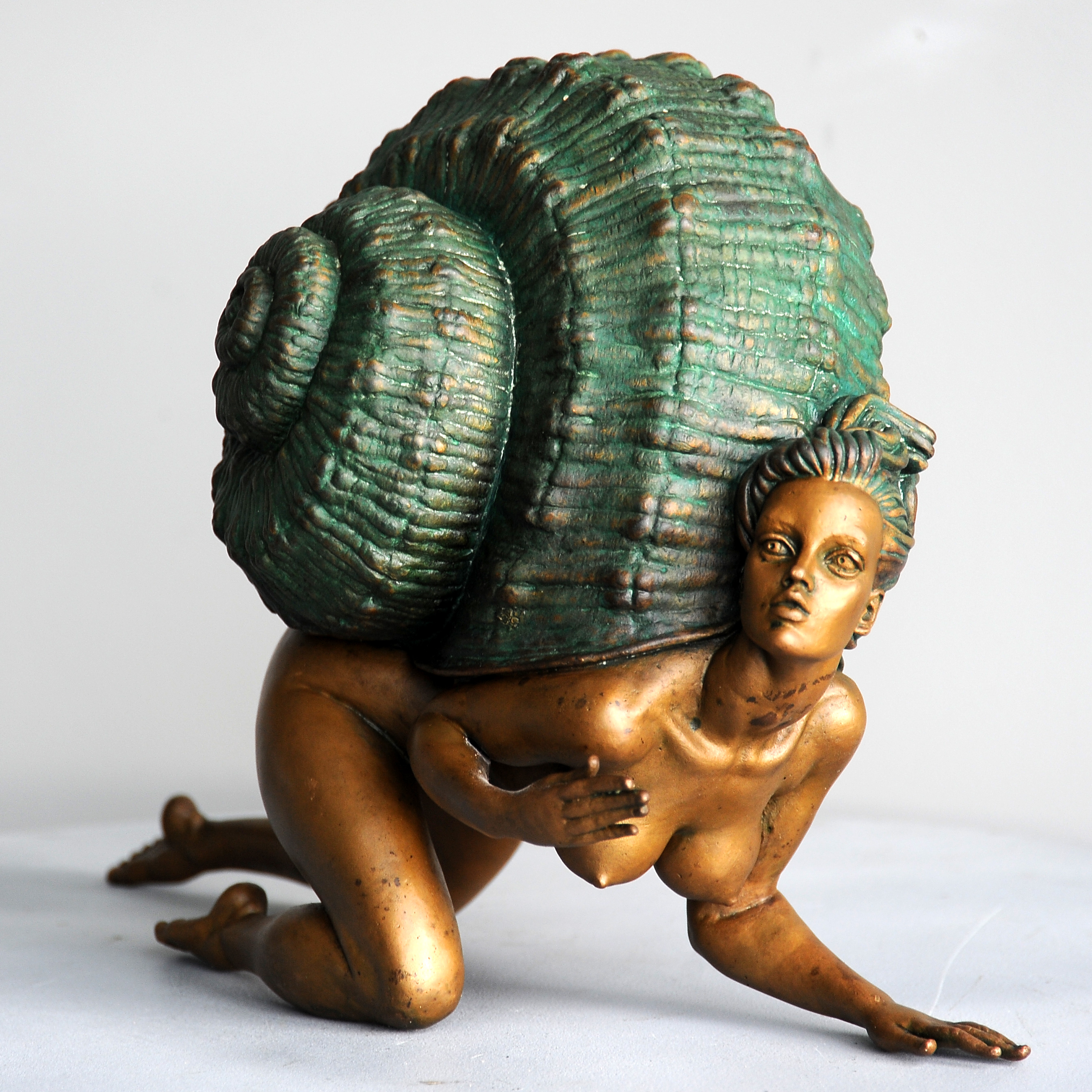 Snail N2, bronze sculpture by Sergey Bondarenko — alternate angle 2