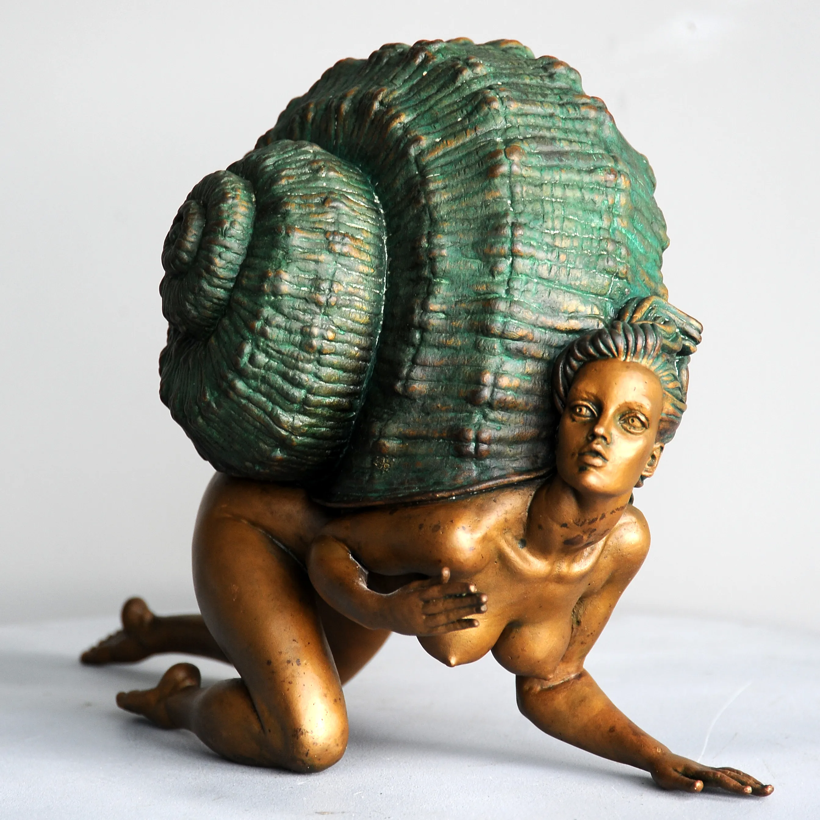 Snail N2, bronze sculpture by Sergey Bondarenko — alternate angle 2