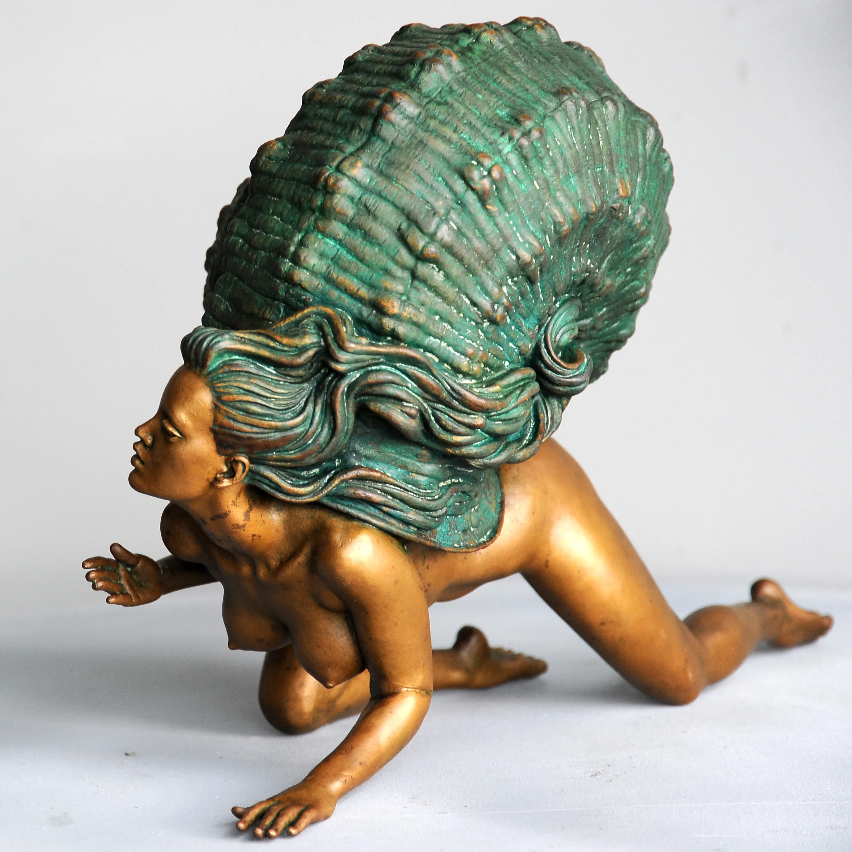 Snail N2, bronze sculpture by Sergey Bondarenko — alternate angle 4