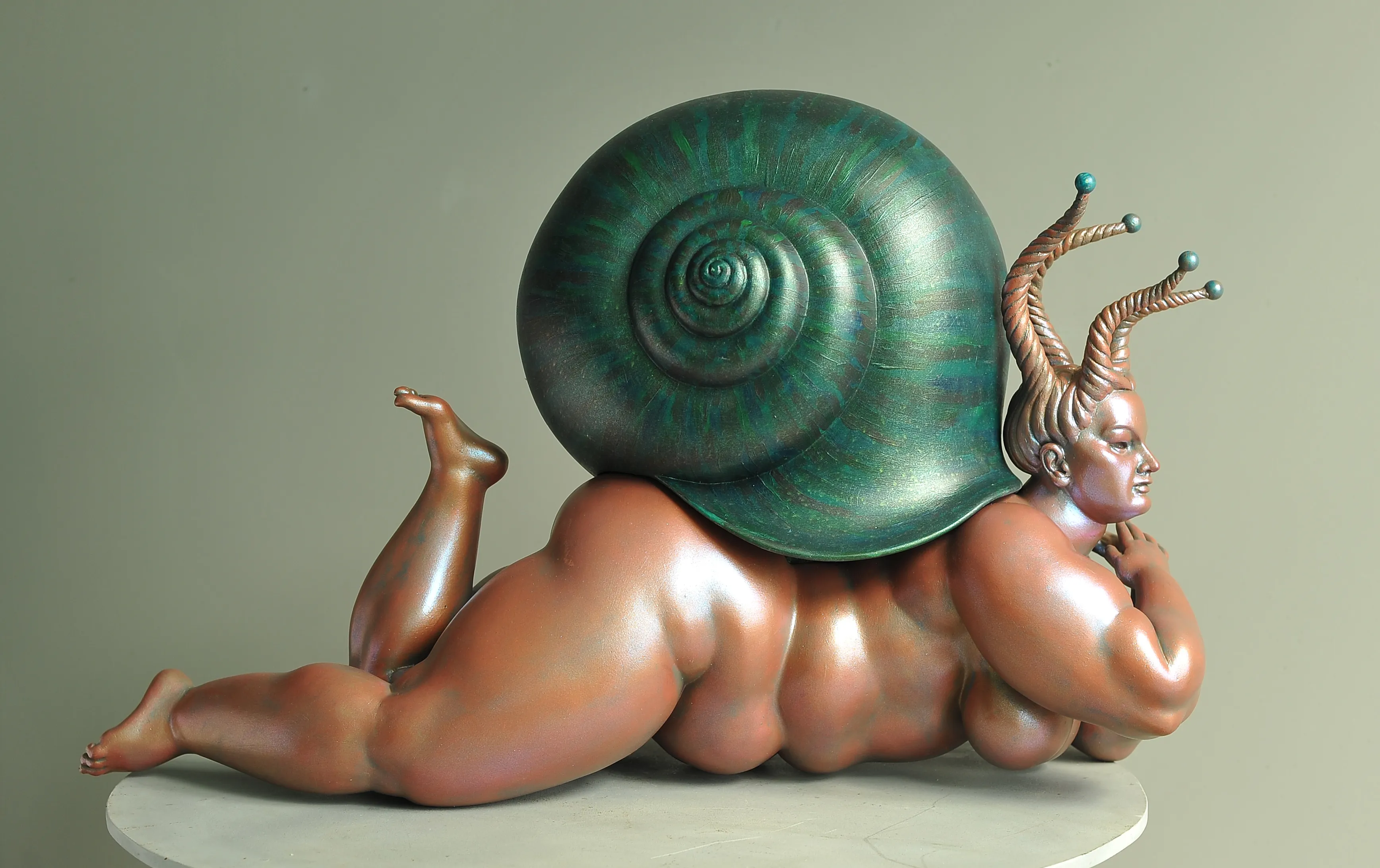 Large Snail, risen sculpture by Sergey Bondarenko — alternate angle 1