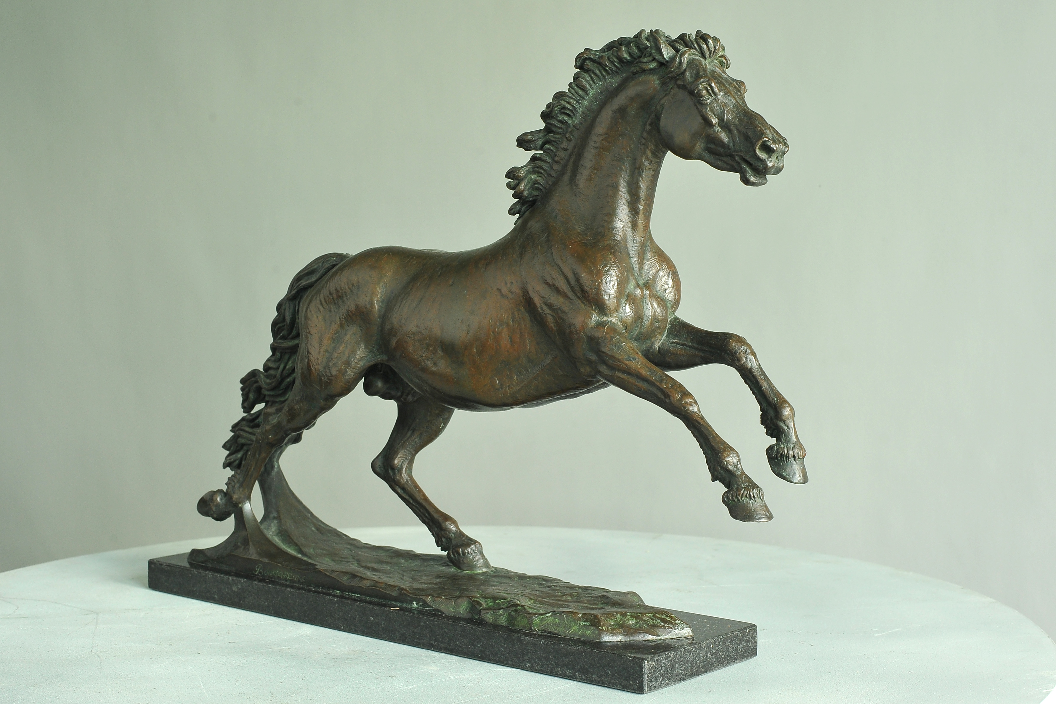 Wind in the mane, bronze sculpture by Sergey Bondarenko — alternate angle 1