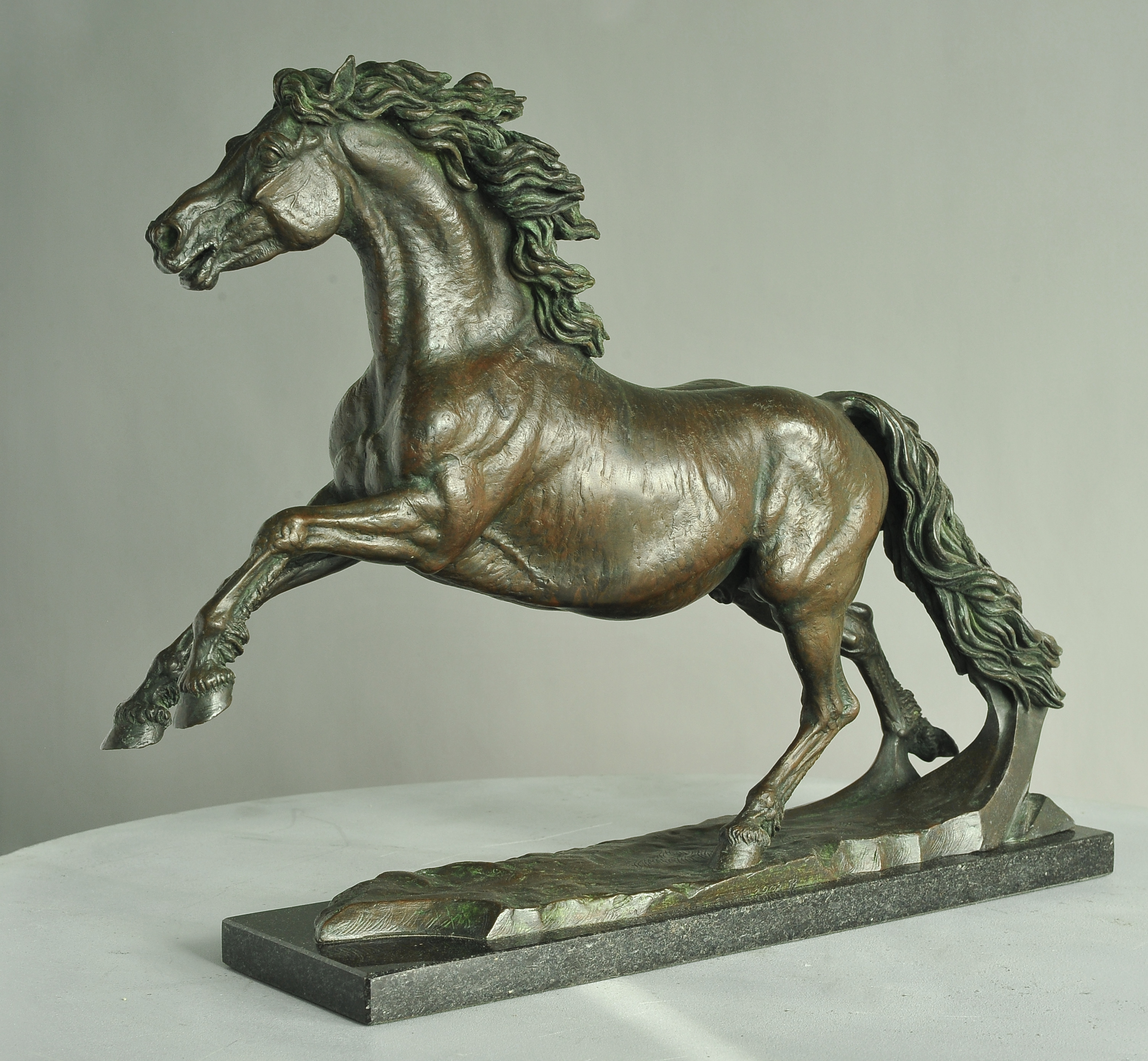 Wind in the mane, bronze sculpture by Sergey Bondarenko —alternate angle 2