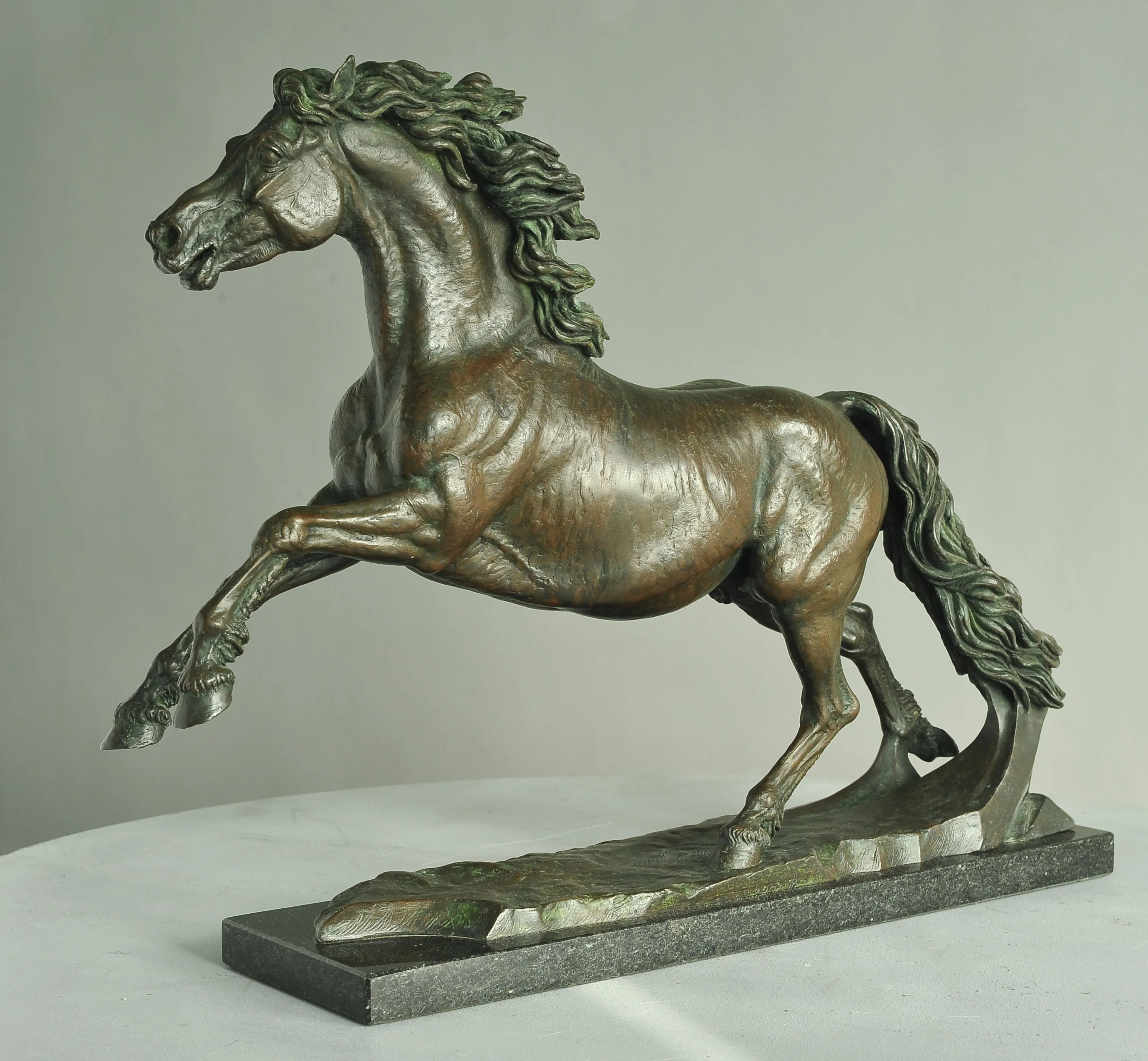 Wind in the mane, bronze sculpture by Sergey Bondarenko —alternate angle 2
