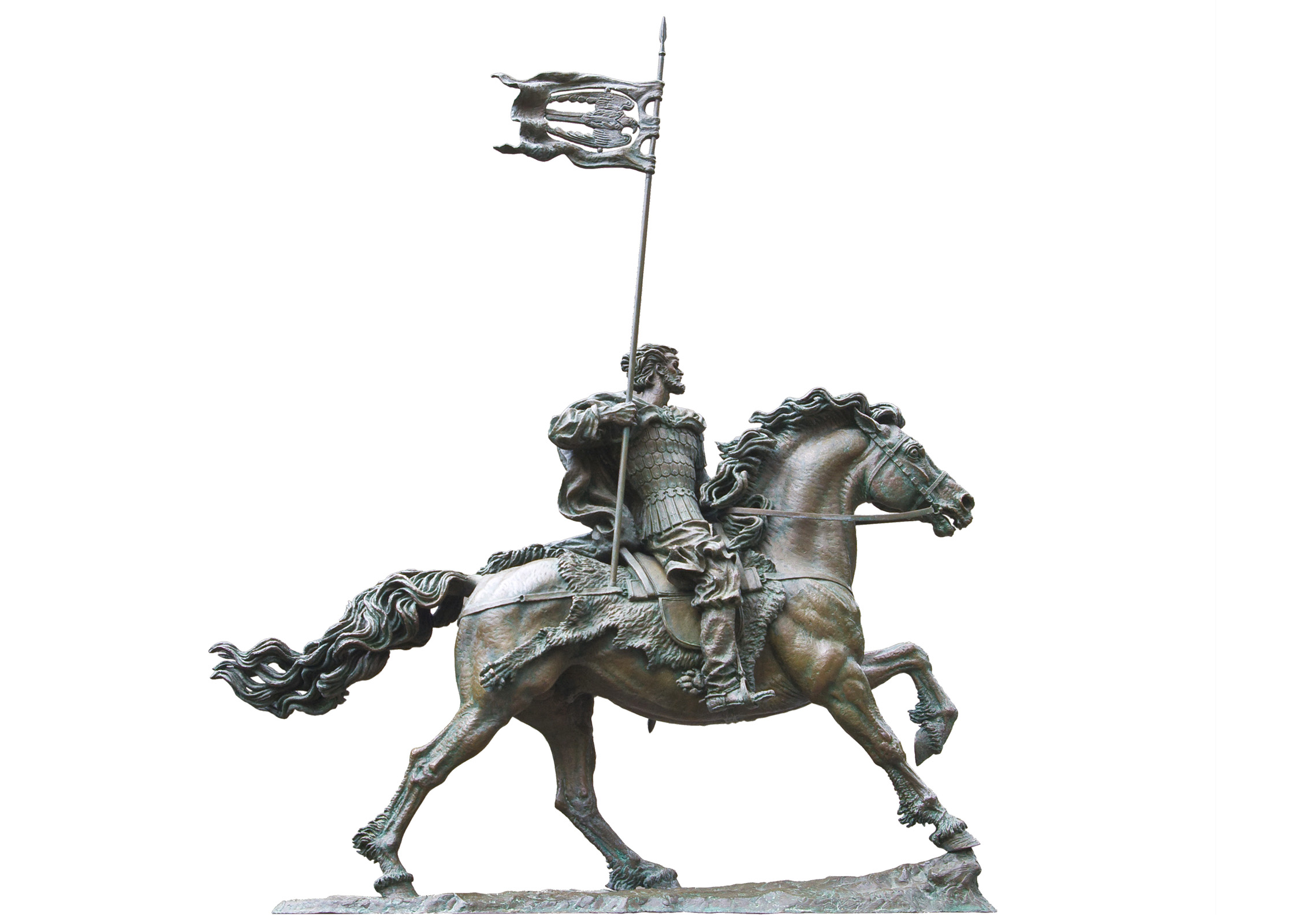 «Всеслав Чародей», бронзовая скульптура Сергея Бондаренко — дополнительный ракурс 1